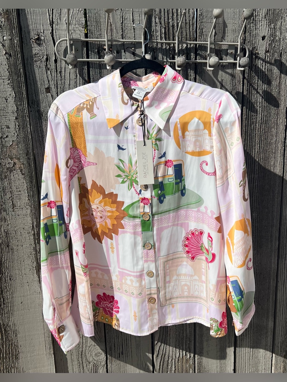 Rachel Zoe Women’s Long-Sleeve Button-Down Shirt - Picture 4 of 6